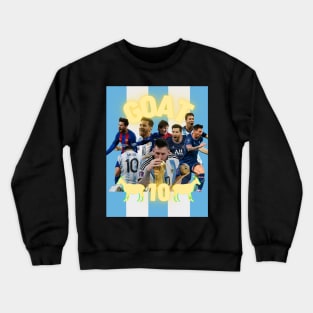 Leo Messi Goat Artwork Crewneck Sweatshirt